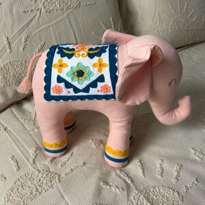 Pillowfort Pink and Blue Elephant Accent Pillow
